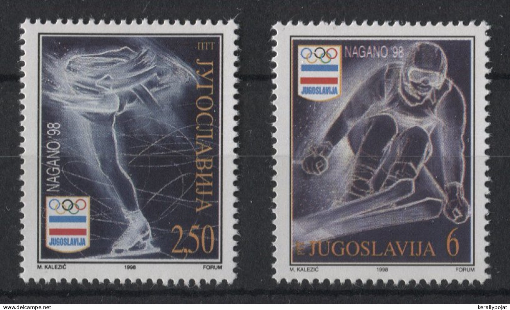 Yugoslavia - 1998 Winter Olympics Nagano MNH__(TH-23220) - Nuovi