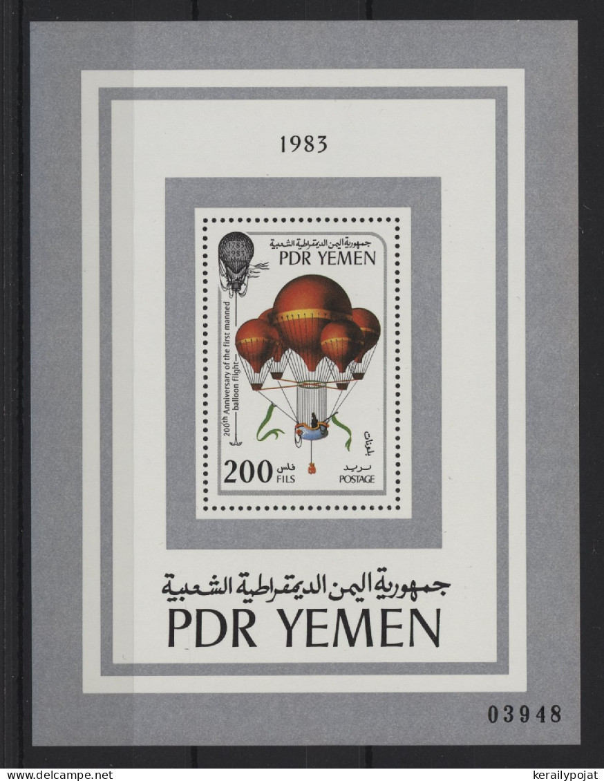 Yemen (South) - 1983 200 Years Of Aviation Block (1) MNH__(TH-24131) - Yemen