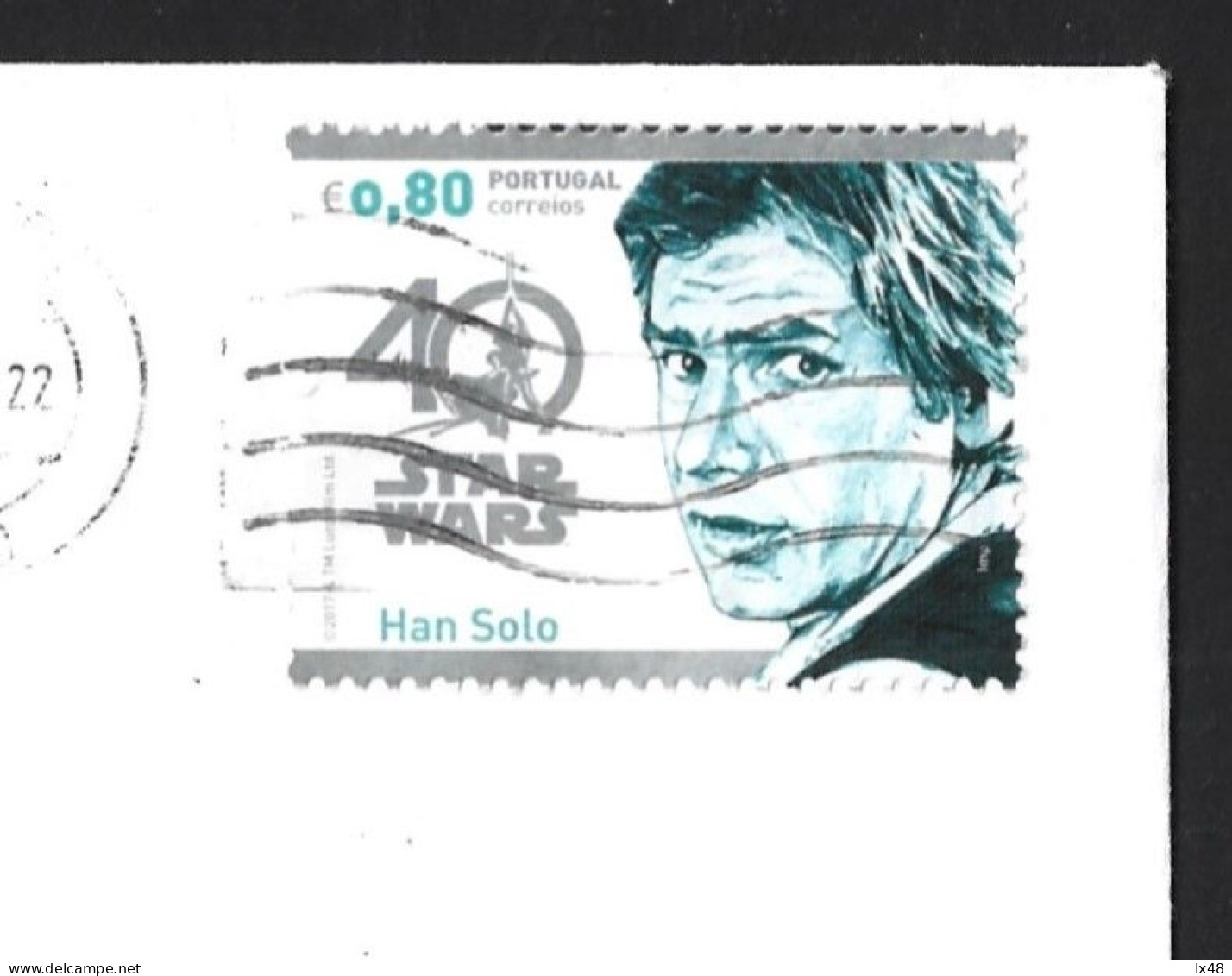 Urgent Letter Stamp 40 Years Star Wars. Han Solo. Film. Dringlicher Briefstempel 40 Jahre Star Wars. Han Solo. Film. - Cinéma