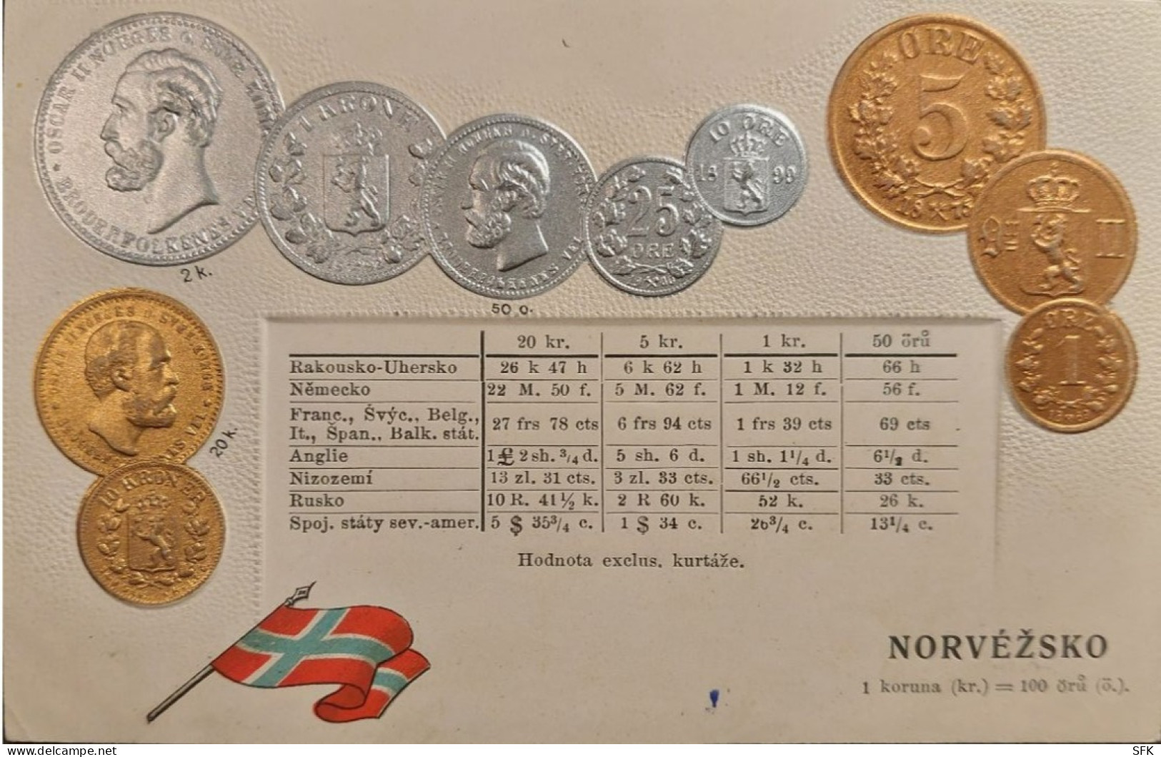 Norway, Coins I/II- VF,  774 - Monnaies (représentations)