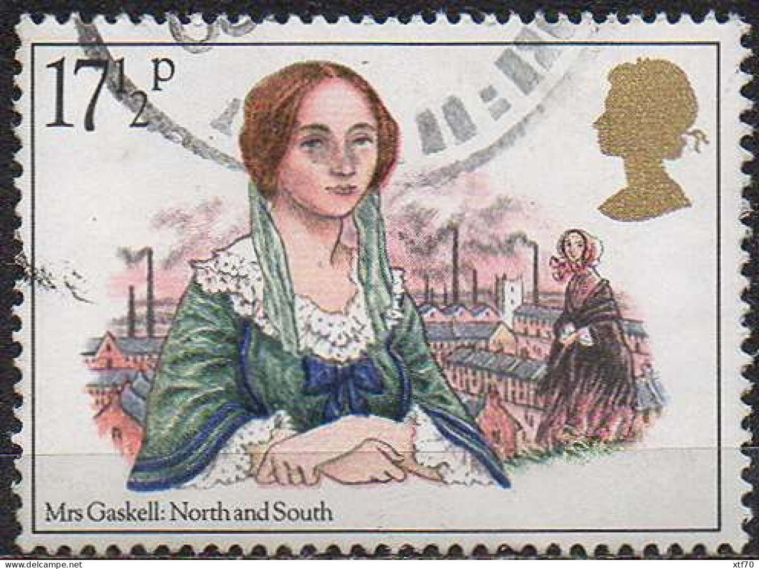 GREAT BRITAIN 1980 Famous Authoresses: 17½p Mrs Gaskell - Gebraucht