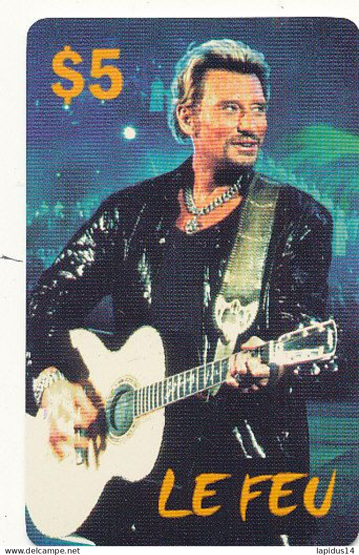 TE 32 / TELECARTE JOHNNY HALLIDAY  LE FEU  TIRAGE 1000 EX - Ontwikkeling