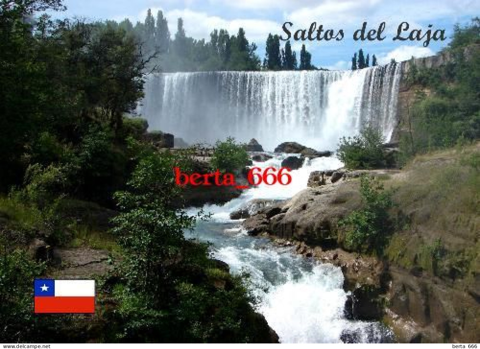 Chile Laja Waterfalls New Postcard - Chile