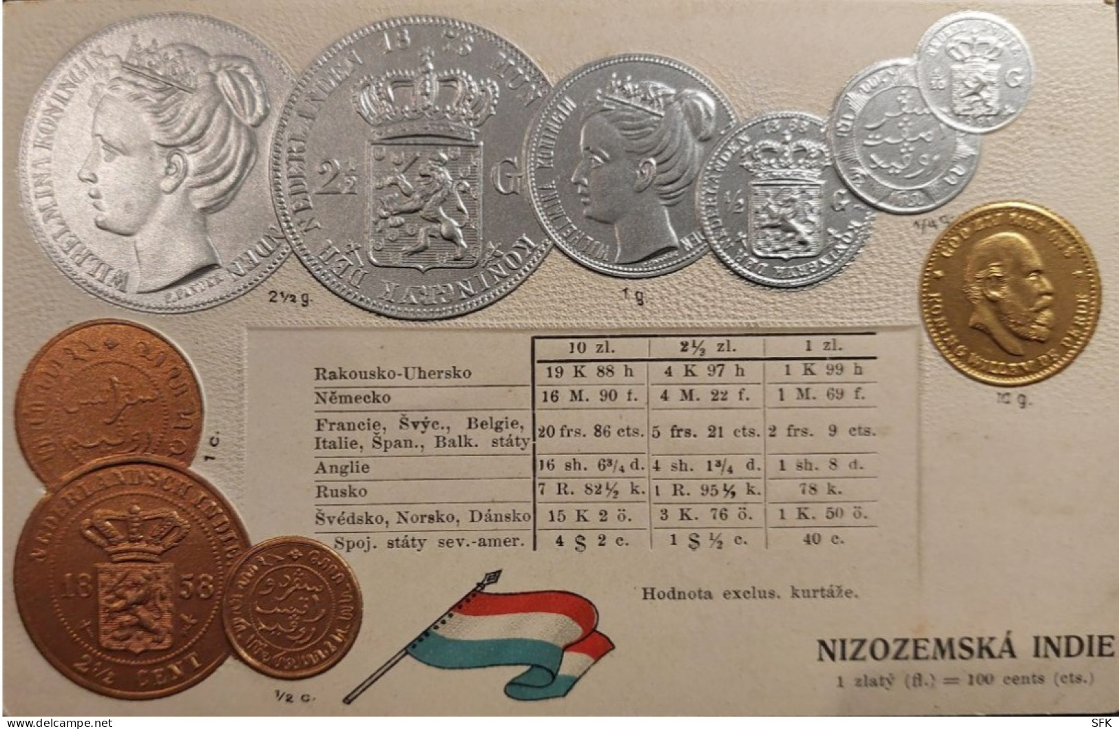 Netherland INDIA, Coins I/II- VF,  776 - Monnaies (représentations)
