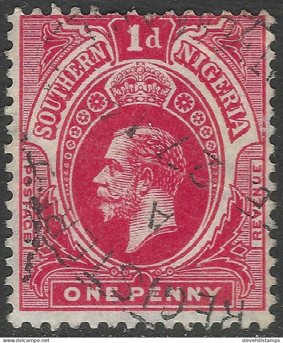 Southern Nigeria. 1912 KGV. 1d Used. SG 46. M4005 - Nigeria (...-1960)