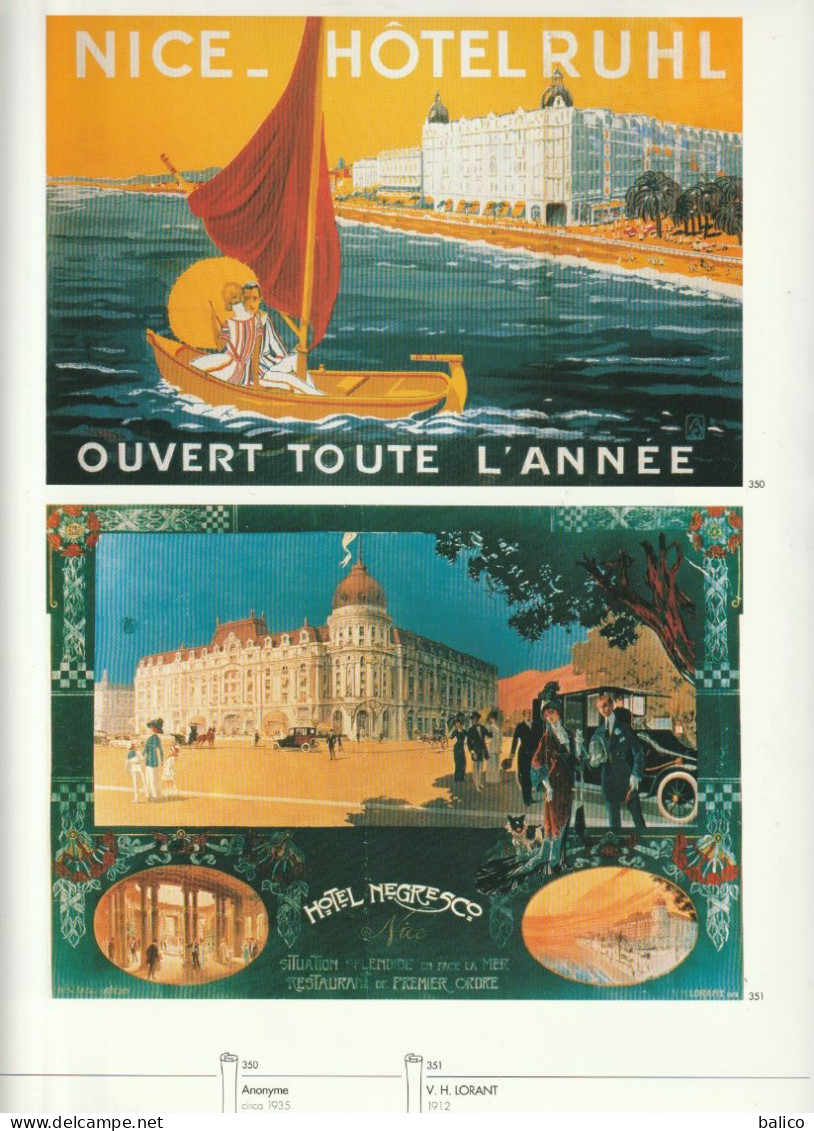 Page Du Livre "AFFICHES D'AZUR" Alpes Maritimes  (  Pages 285 ) HOTEL - NICE - Afiches