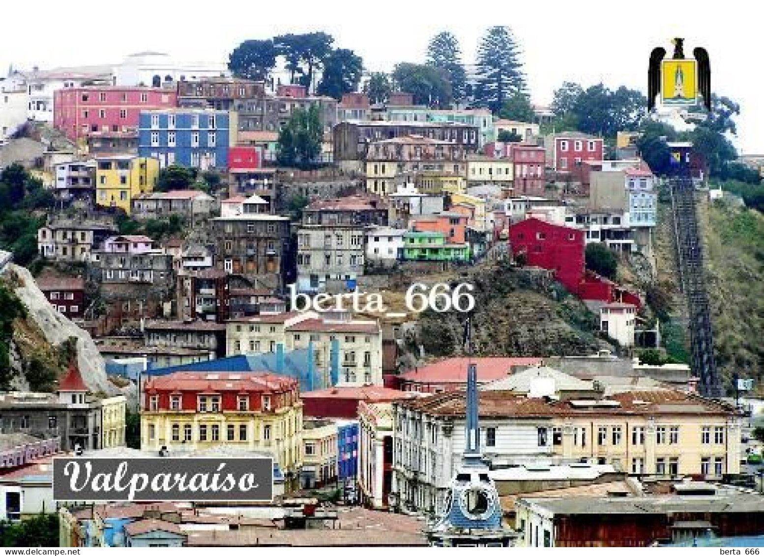Chile Valparaiso Historic Quarter UNESCO New Postcard - Chile