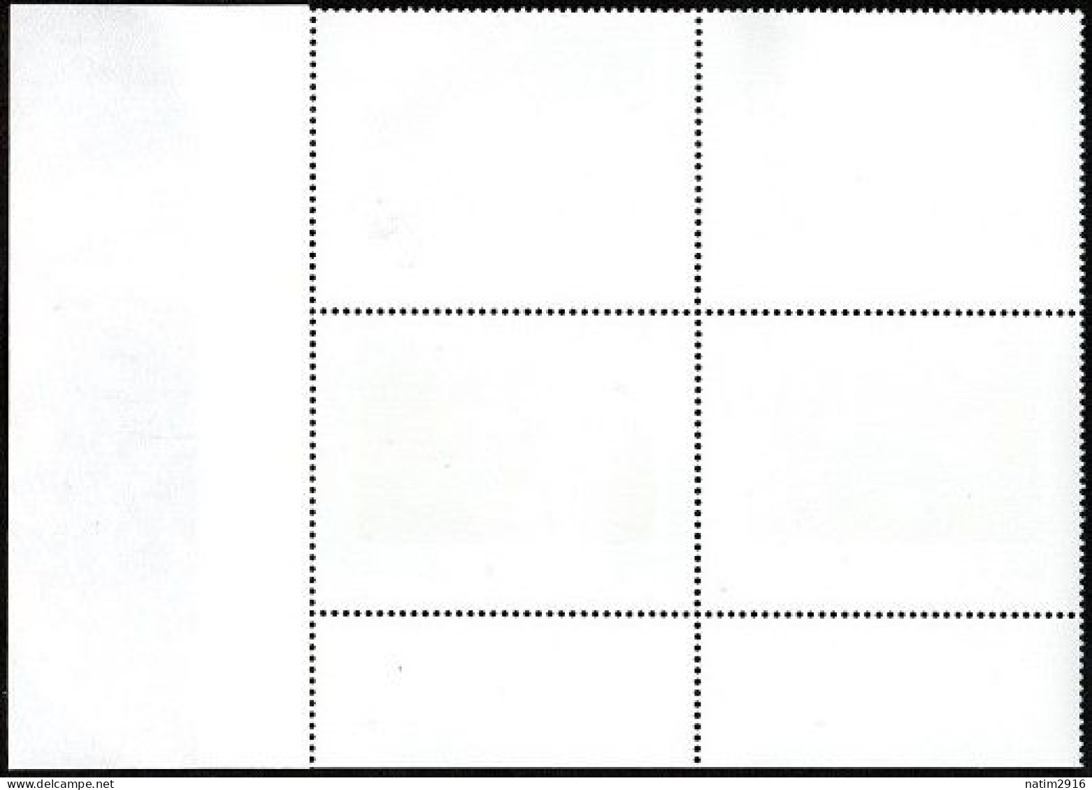 FRANCE YT3247 CLAUDE MONNET - BLOC DE 4 TIMBRES AVEC OBLITÉRATION PJ 27 GIVERNY DANS LA MARGE - Ungebraucht