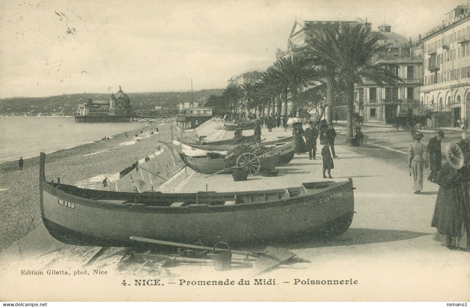06)   NICE  -  Promenade Du Midi  -  Poissonnerie - Scènes Du Vieux-Nice