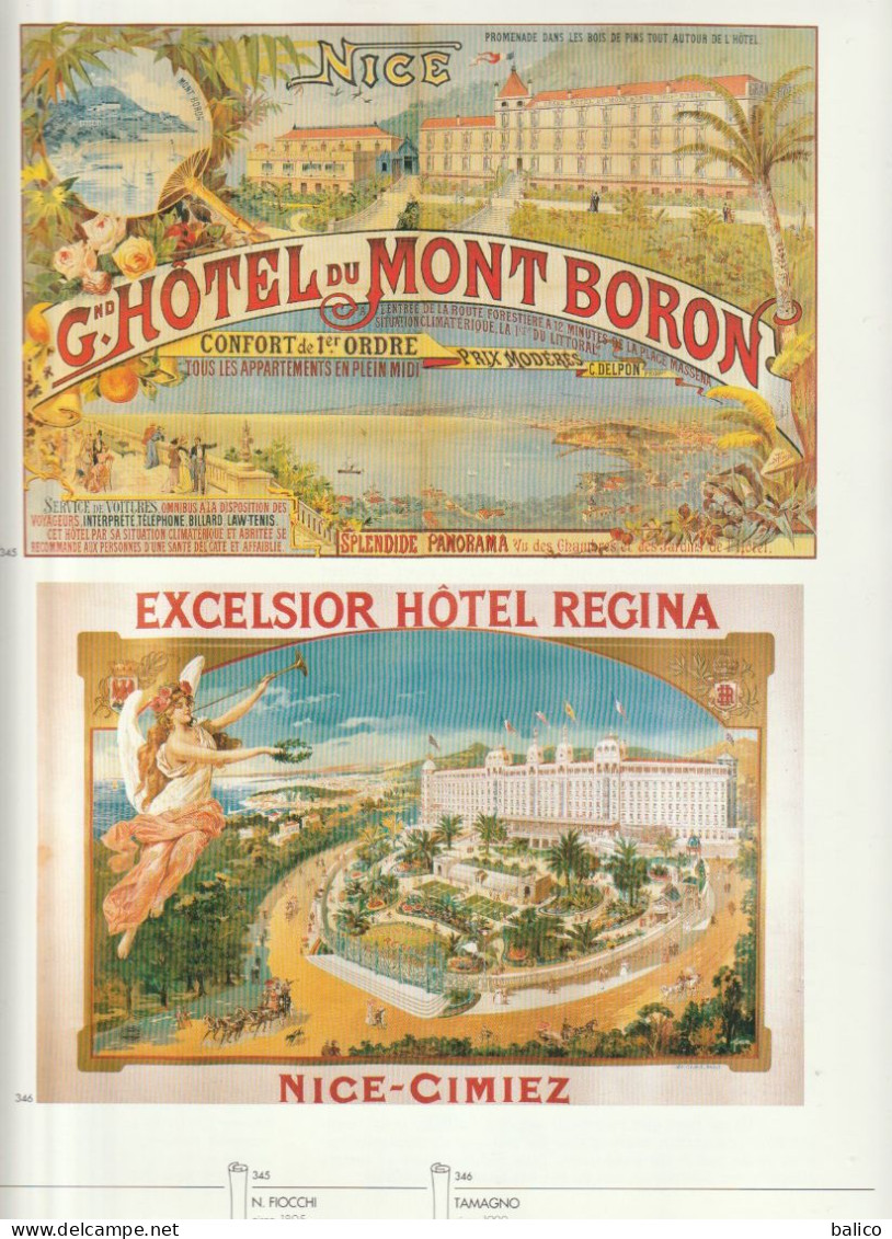 Page Du Livre "AFFICHES D'AZUR" Alpes Maritimes  (  Pages 282 ) HOTEL - NICE - Afiches