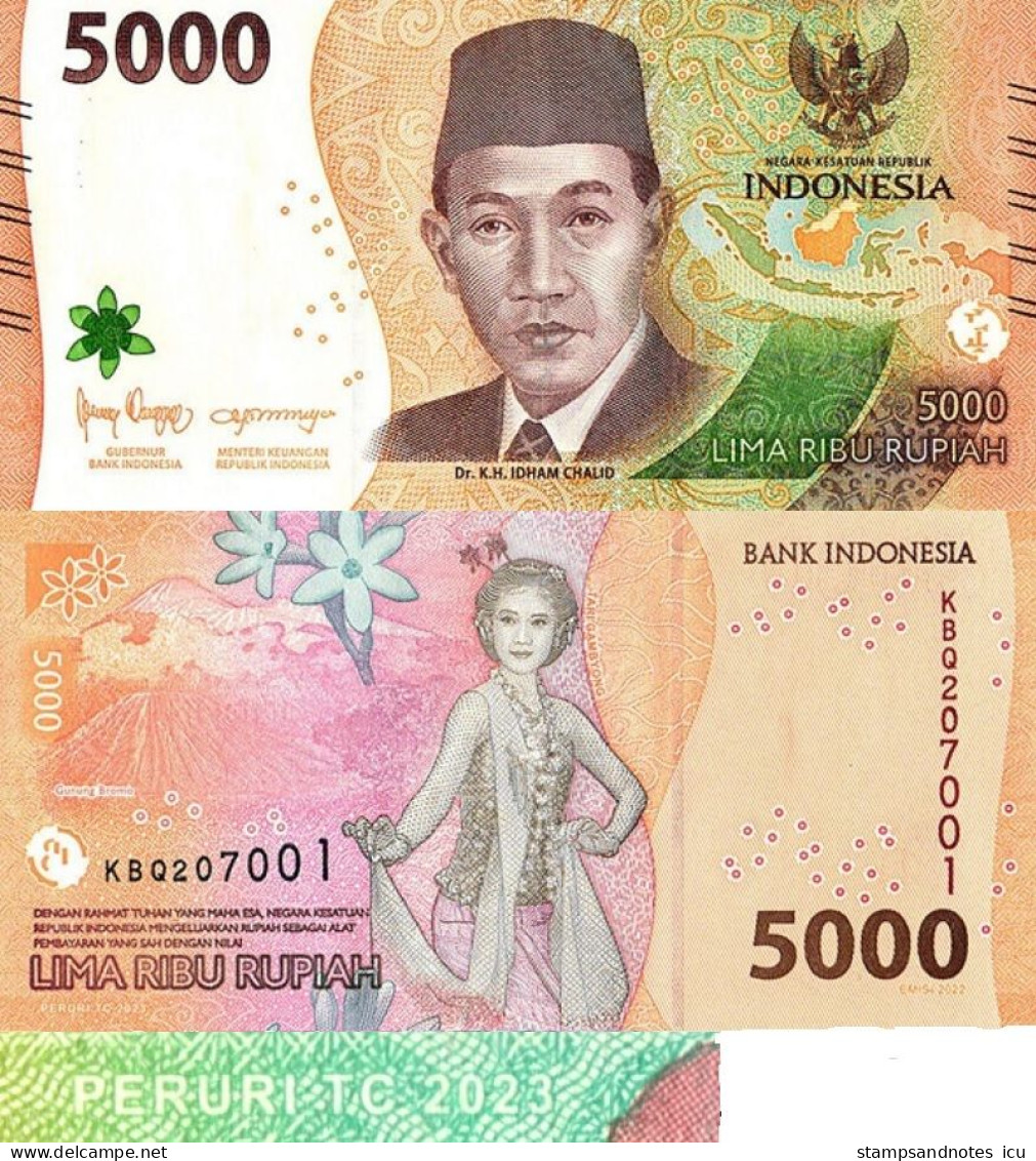 INDONESIA 5000 Rupiah 2023 P W164 UNC - Indonesien