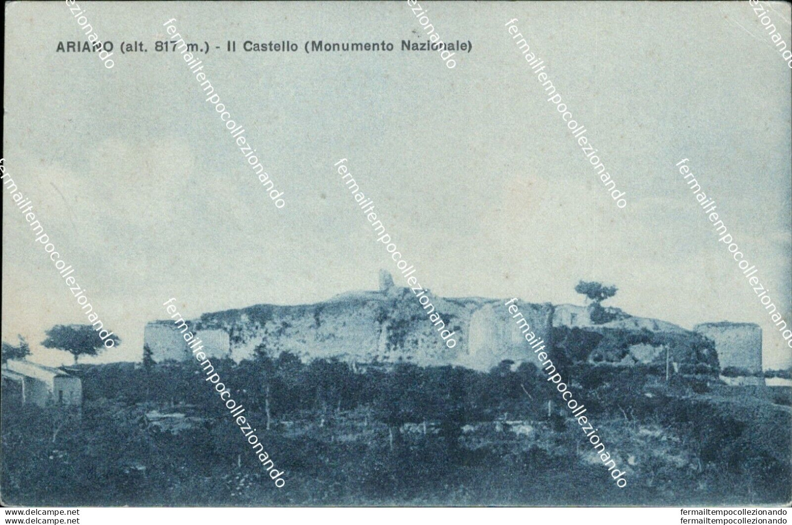Cm22 Cartolina Ariano Il Castello Monumento Nazinale Provincia Di Avellino - Avellino