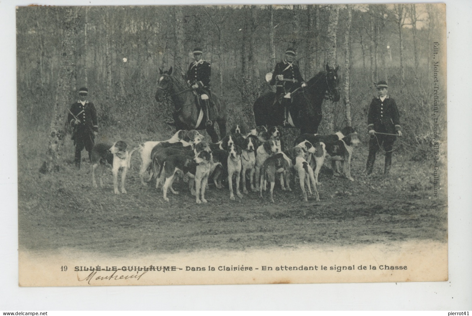 CHASSE A COURRE - SILLÉ LE GUILLAUME - Dans La Clairière - En Attendant Le Signal De La Chasse - Sille Le Guillaume