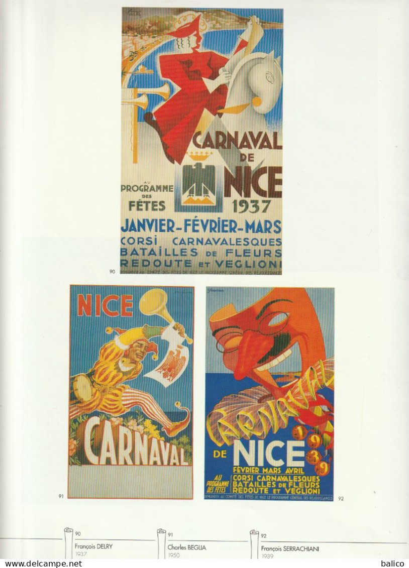 Pages Du Livre "AFFICHES D'AZUR" Alpes Maritimes  ( Recto Verso, Pages 83/84 ) CARNAVAL De NICE - Afiches