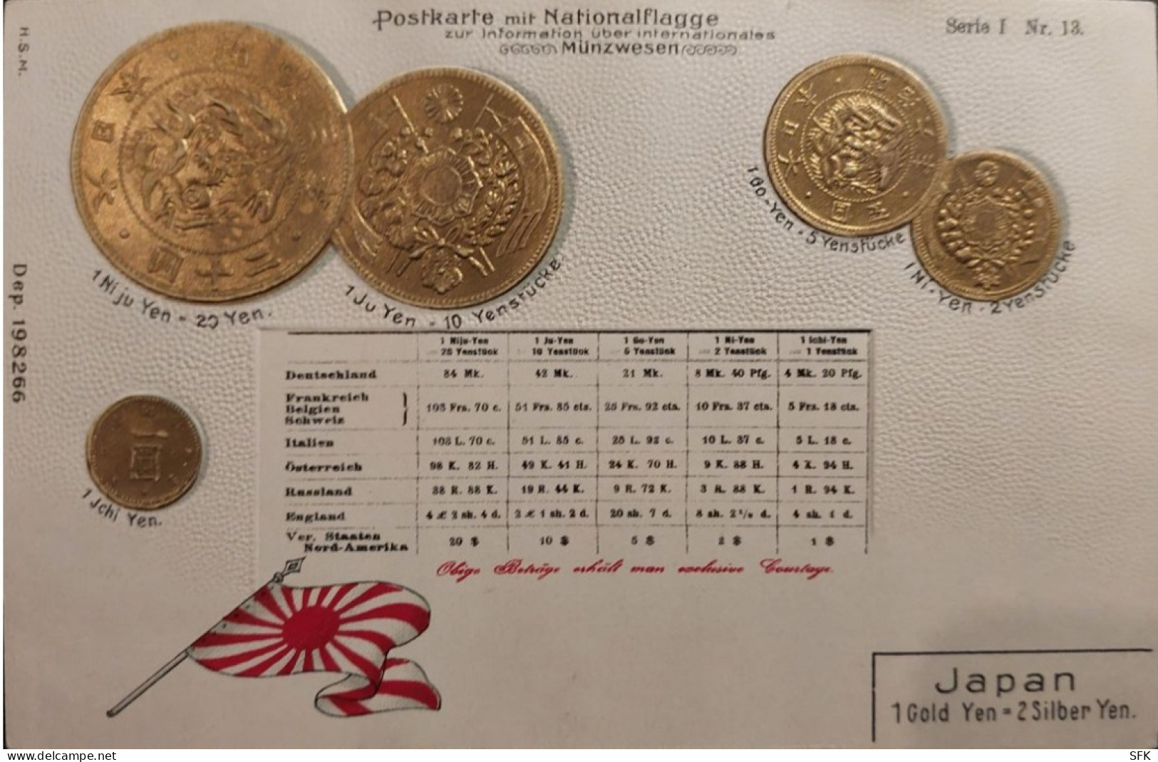 Japan, Coins I/II- VF,  781 - Monnaies (représentations)