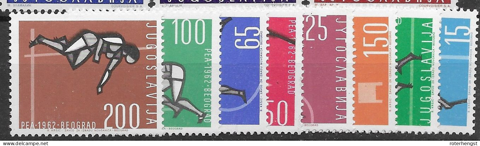 Yugoslavia Mnh ** 1962 Complete Sports Set 33 Euros With Sheet (2 Scans) - Ongebruikt