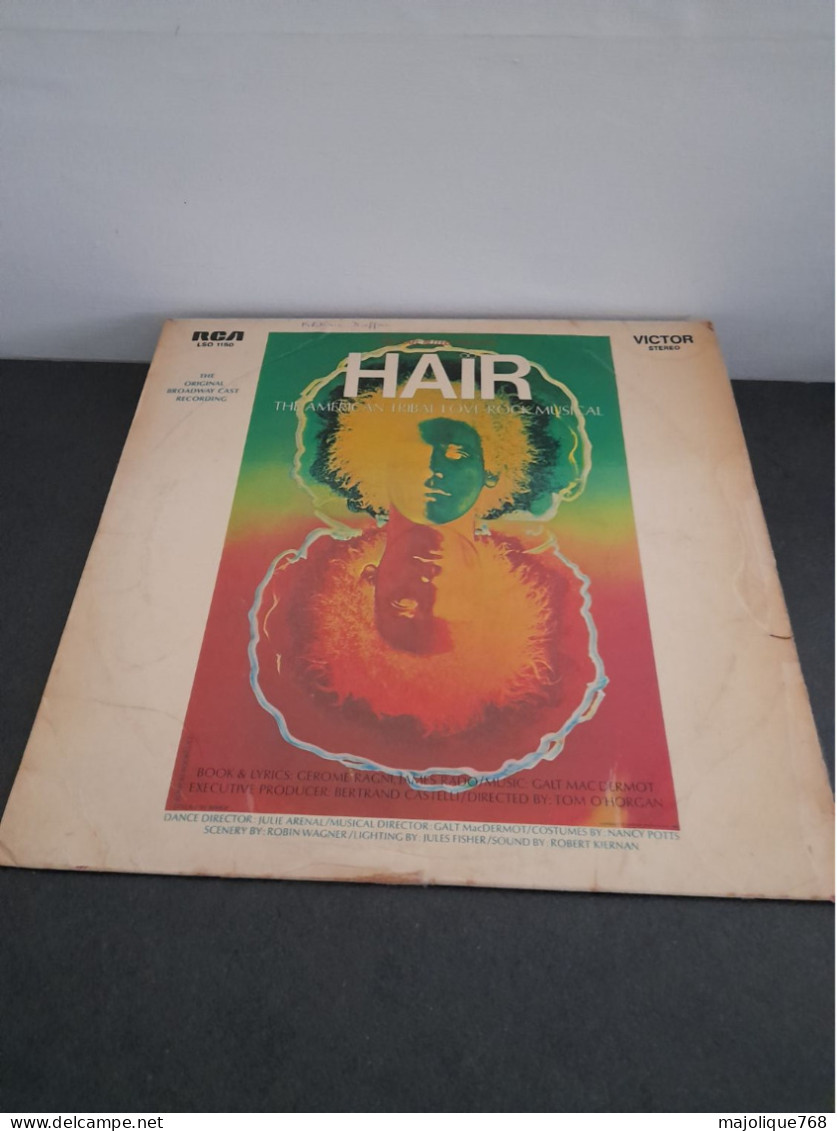 Disque De HAIR - The American Tribal Love-rock Musical - RCA LSO 1150 - Germany 1968 - - Rock