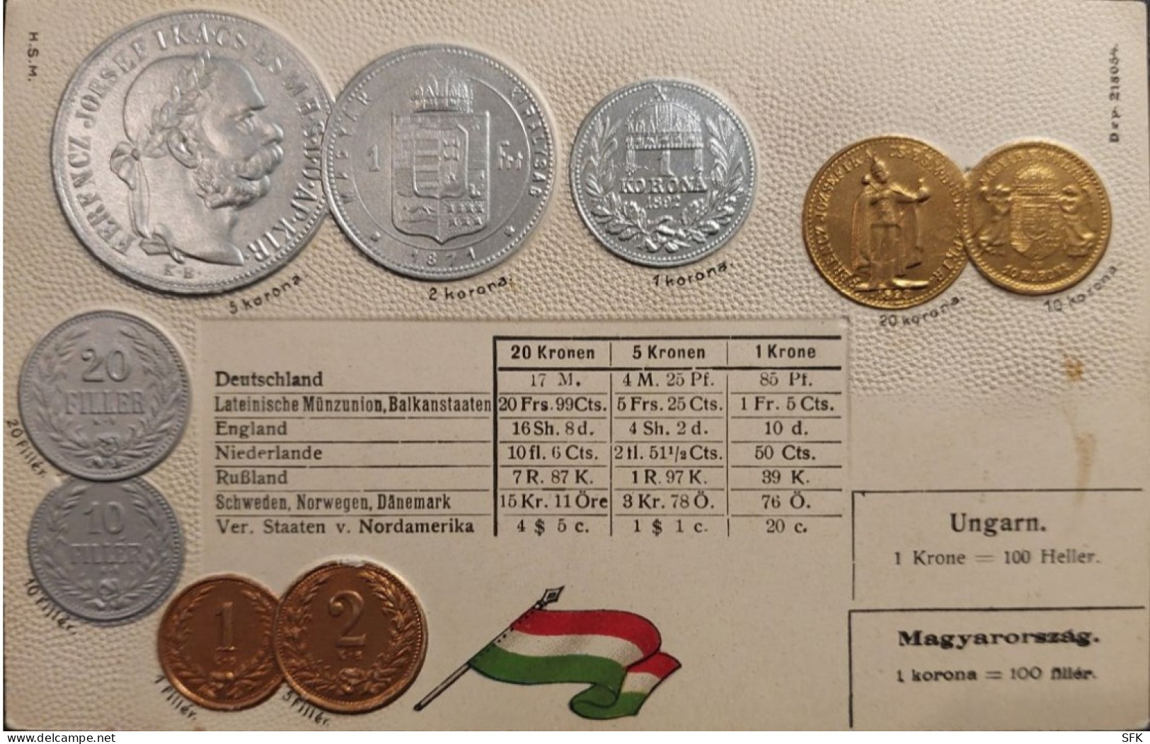 Hungary, Coins I/II- VF,  782 - Monnaies (représentations)