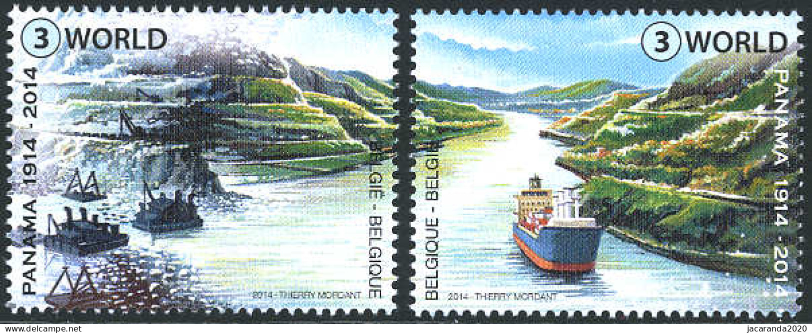 België 4425/26 - 100 Jaar Panamakanaal - Centenaire Du Canal De Panama - Neufs