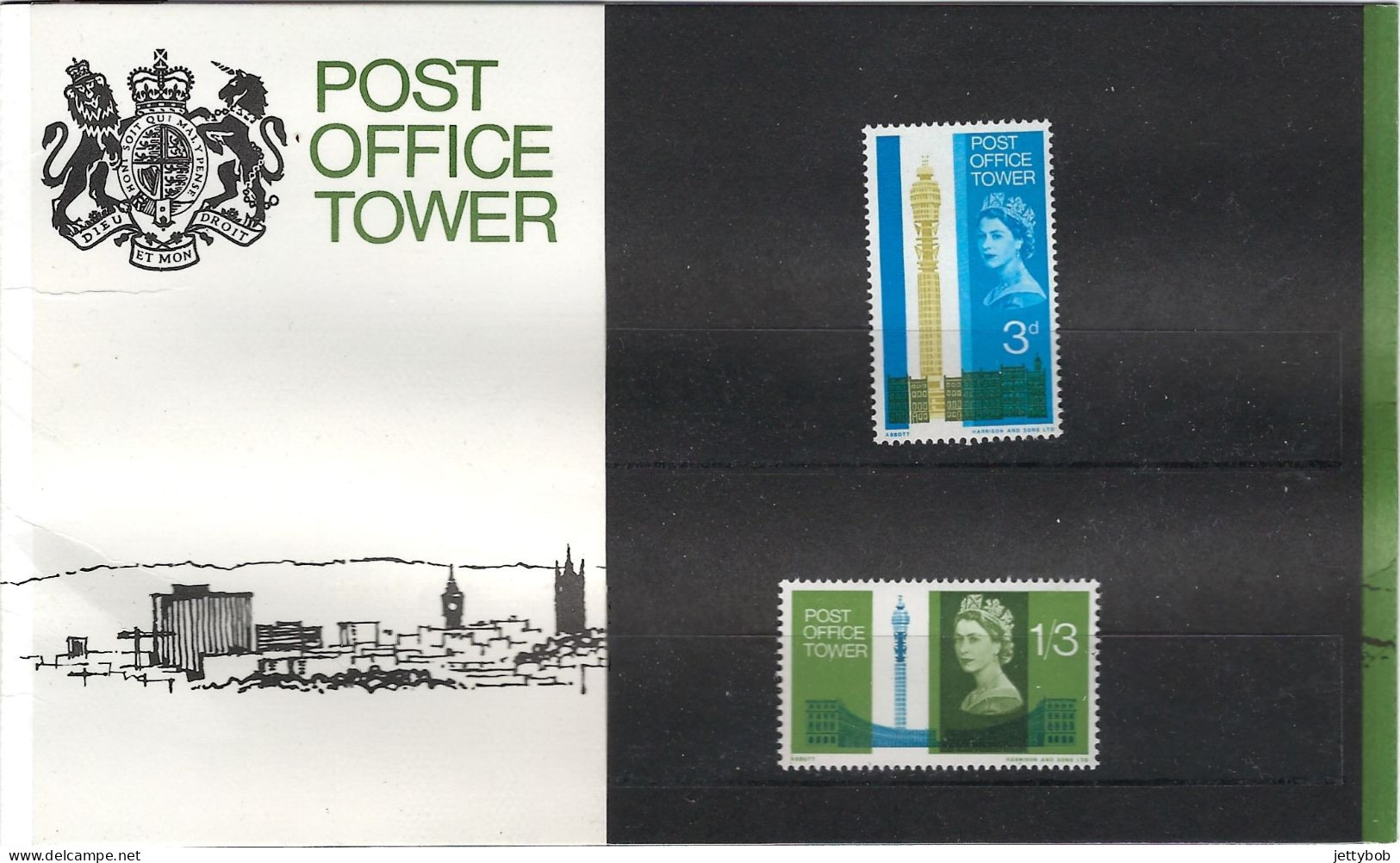 GB 1965 QEII Post Office Tower Non-phosphor Presentation Pack - Presentation Packs