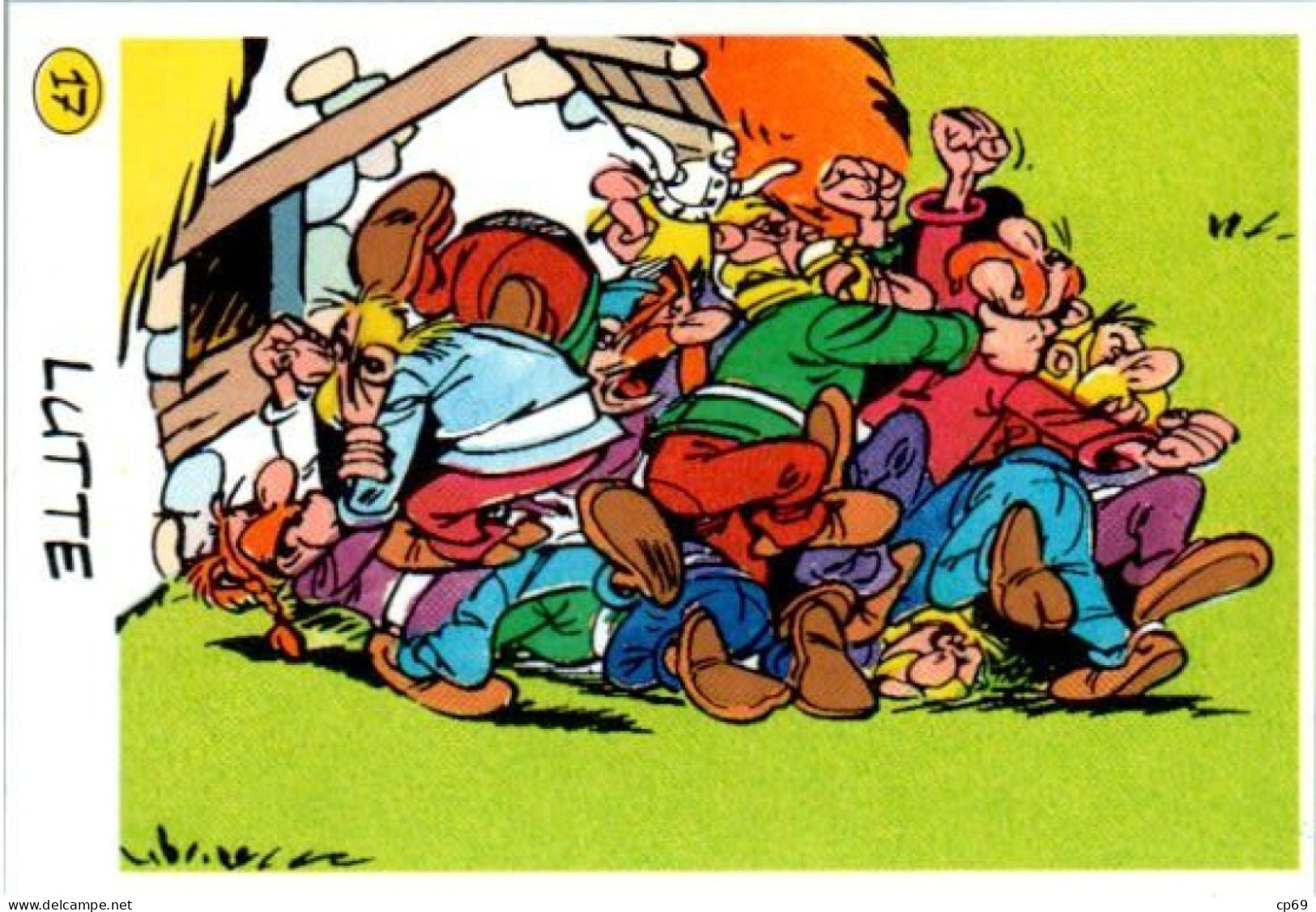 25 Images Publicitaires Série Complète Astérix Vache Qui Rit Fromage Autocollant Goscinny-Uderzo 1991 Sport 运动 Deporte