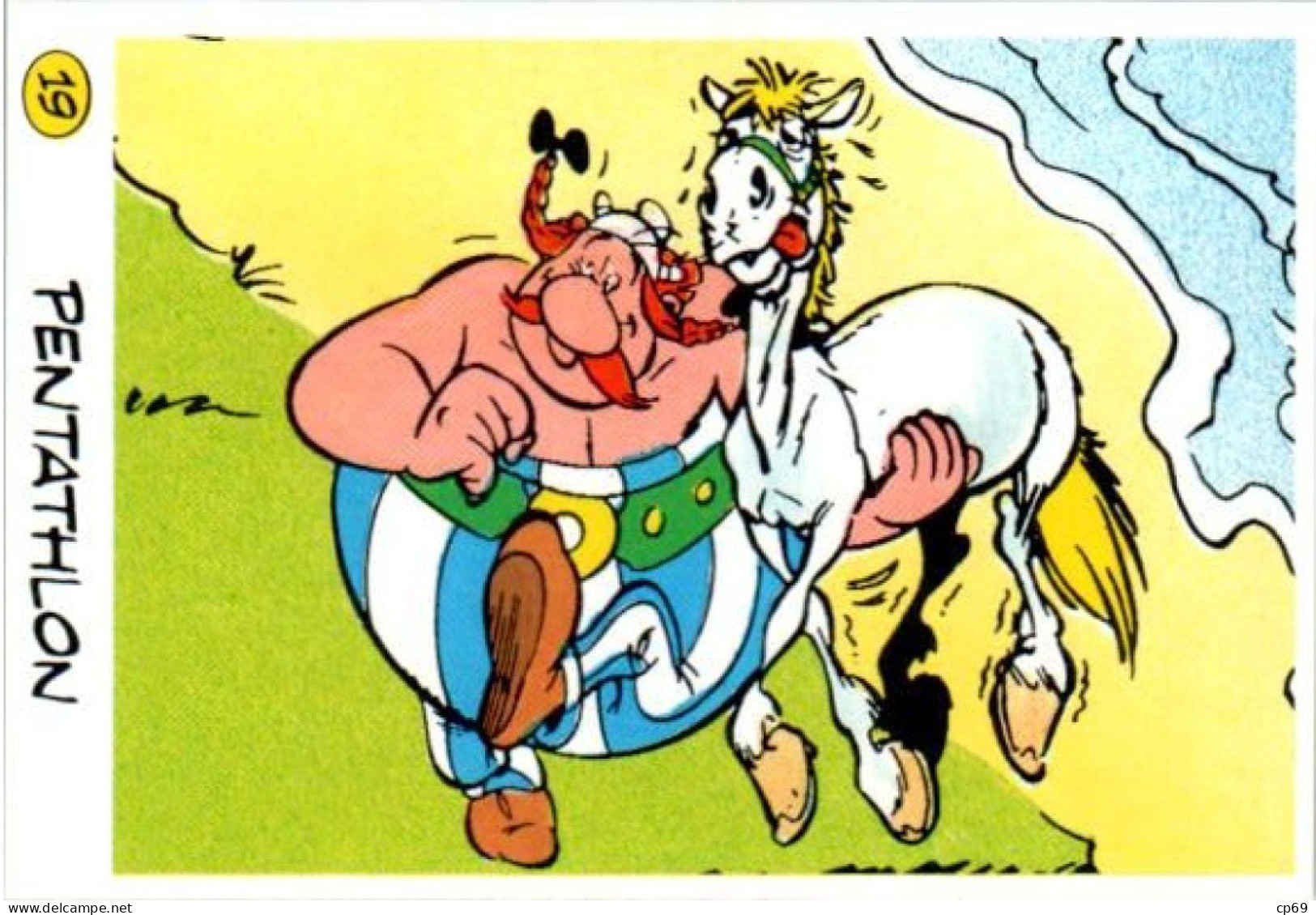 25 Images Publicitaires Série Complète Astérix Vache Qui Rit Fromage Autocollant Goscinny-Uderzo 1991 Sport 运动 Deporte