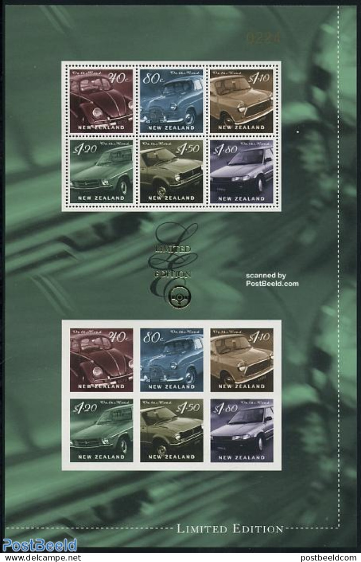New Zealand 2000 Automobiles S/s Limited Edition, Mint NH, Transport - Automobiles - Ungebraucht