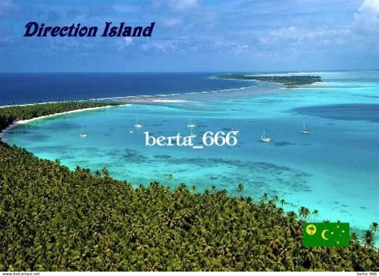 Cocos (Keeling) Islands Direction Island New Postcard - Cocos (Keeling) Islands