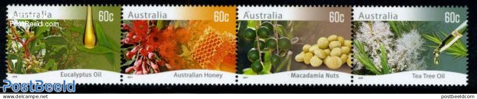 Australia 2011 Flora 4v [:::], Mint NH, Nature - Bees - Flowers & Plants - Unused Stamps