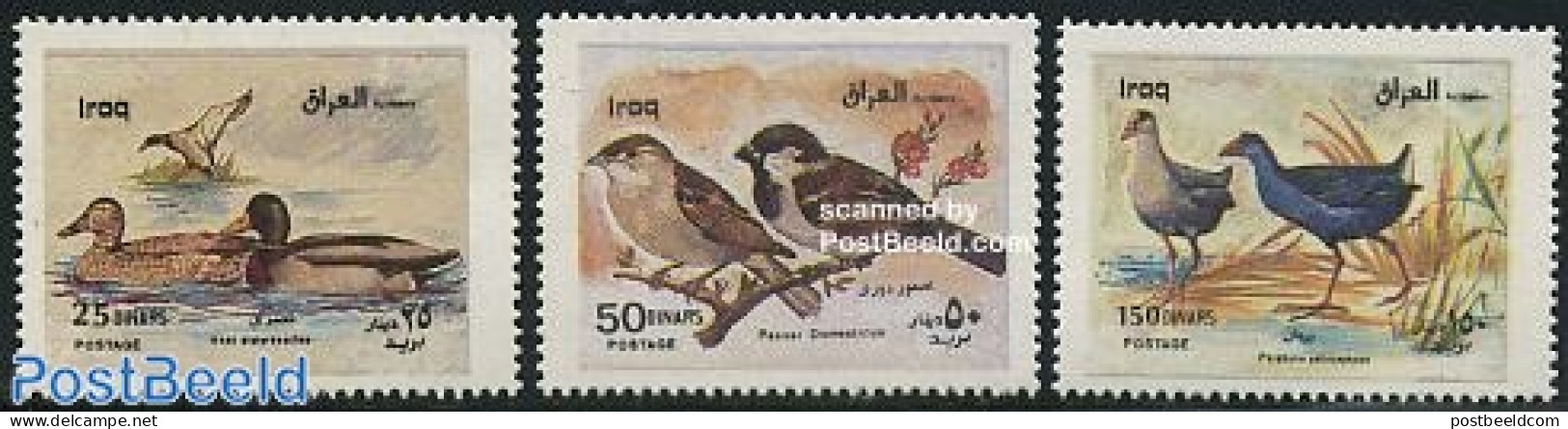Iraq 2000 Birds 3v, Mint NH, Nature - Birds - Ducks - Irak