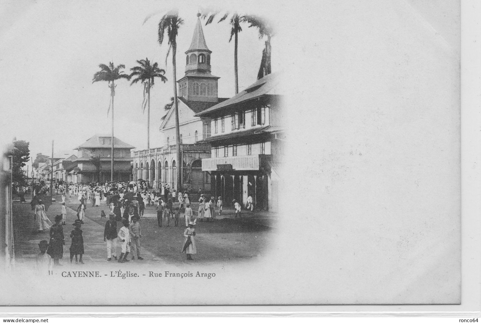 CAYENNE, L'Eglise Rue François ARAGO. PRECURSEUR. - Cayenne