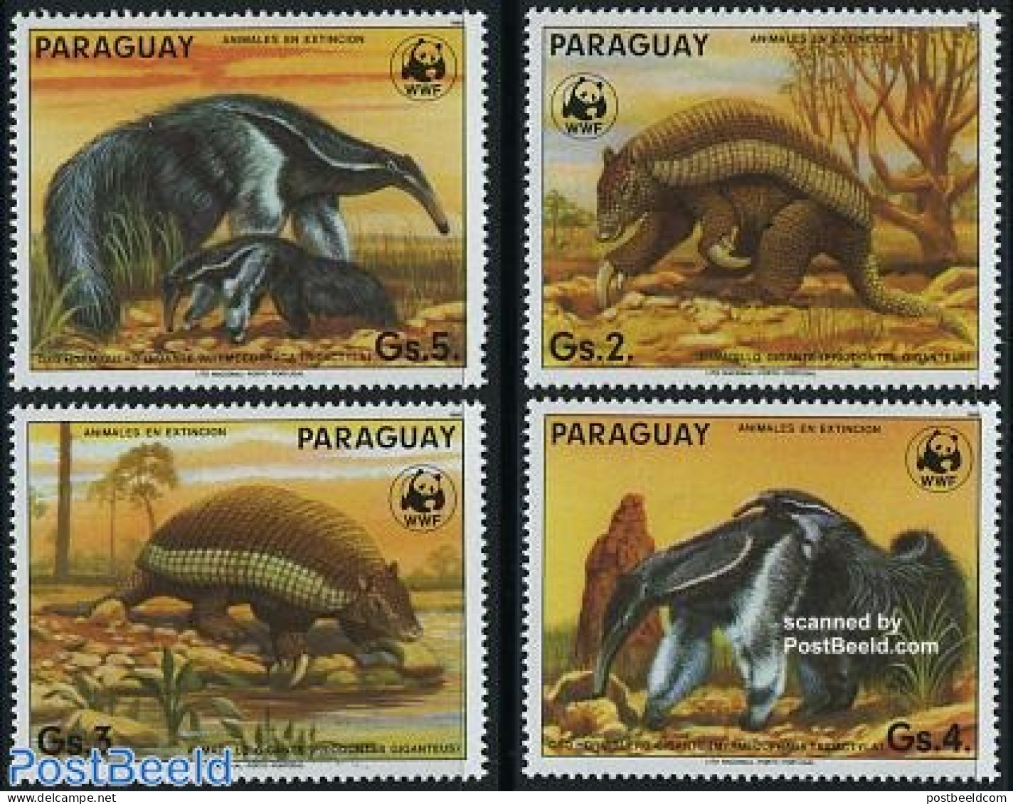 Paraguay 1985 Animals, Only WWF 4v, Mint NH, Nature - Animals (others & Mixed) - World Wildlife Fund (WWF) - Paraguay