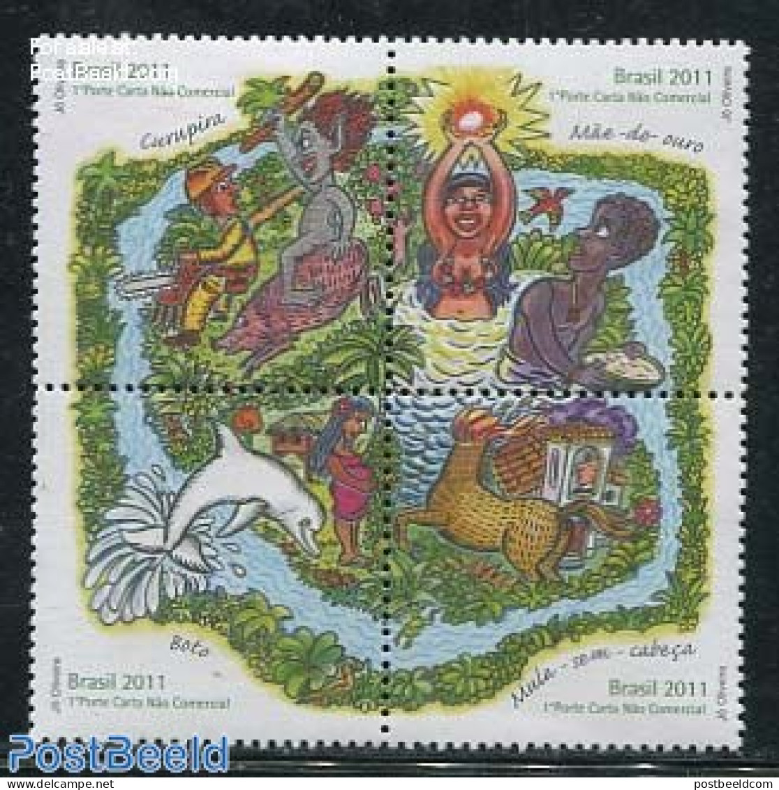 Brazil 2011 Folk Tales 4v [+], Mint NH, Art - Fairytales - Ungebraucht