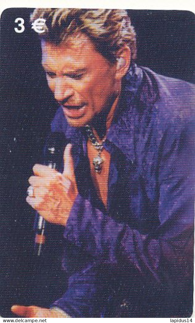 TE 44 / TELECARTE JOHNNY HALLIDAY   TIRAGE 500 EX - Ontwikkeling