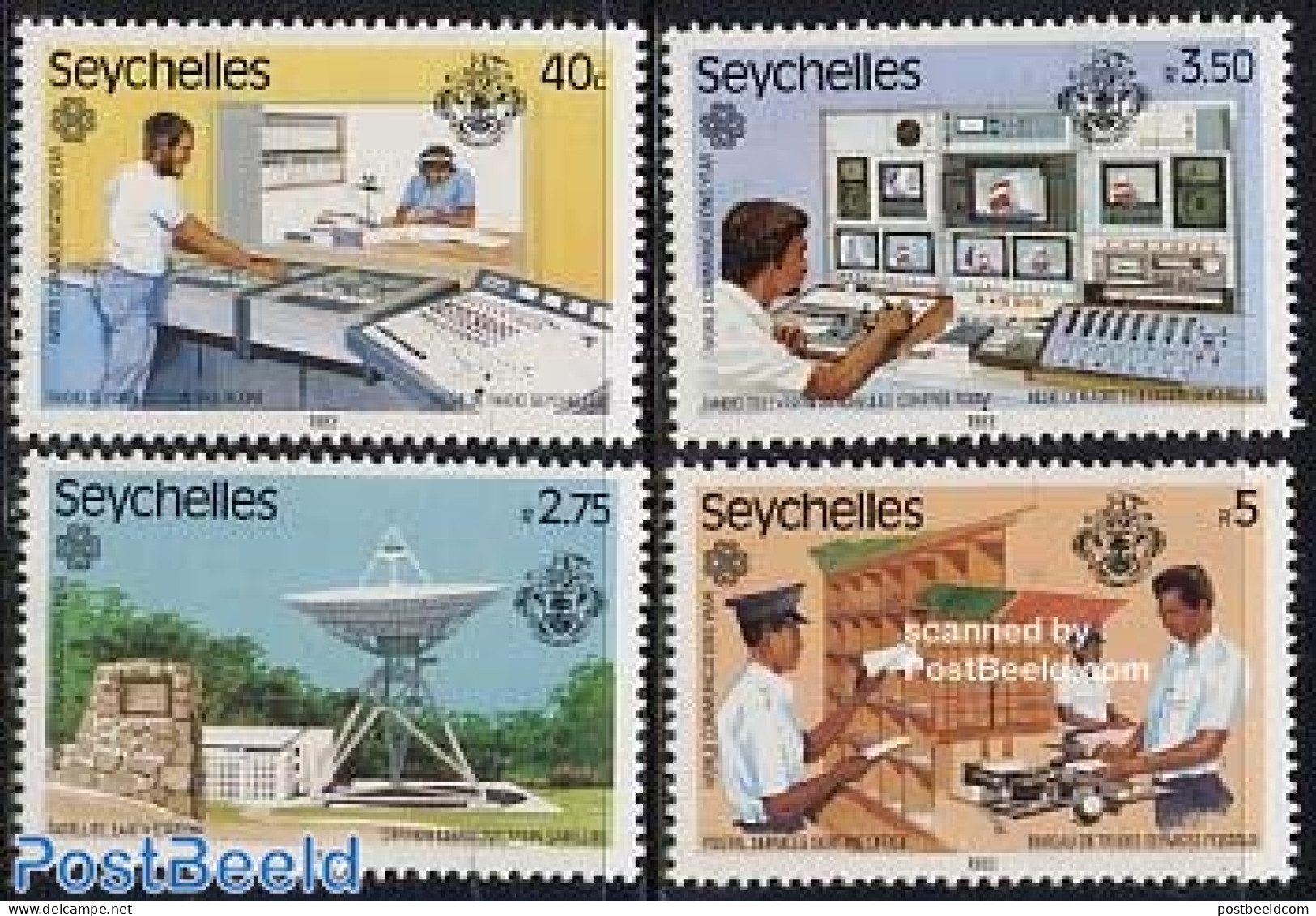 Seychelles 1983 World Communication Year 4v, Mint NH, Science - Int. Communication Year 1983 - Telecommunication - Telecom
