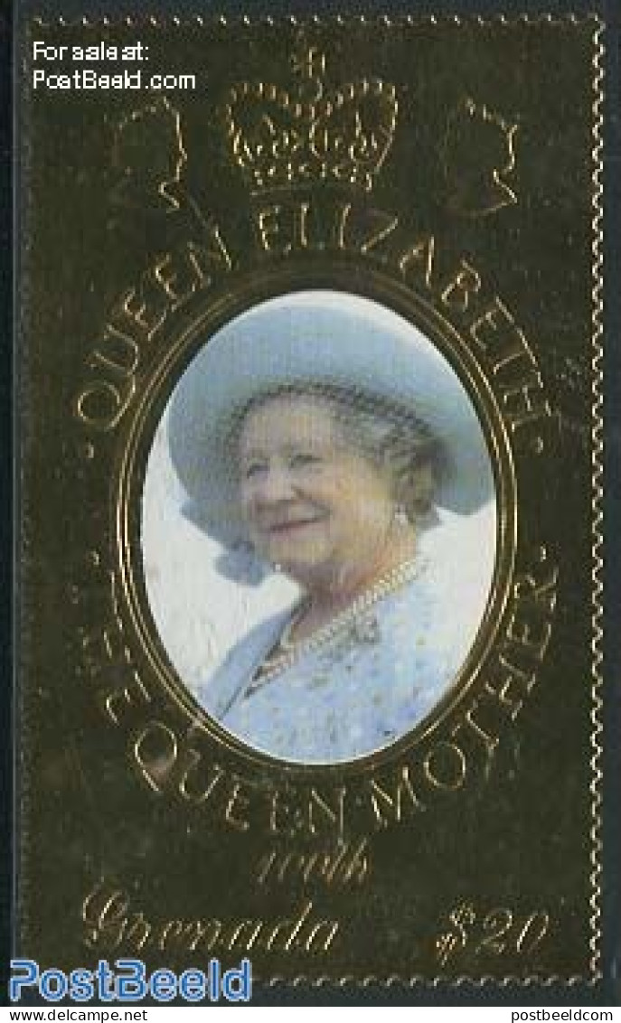 Grenada 1999 Queen Mother 1v, Gold, Mint NH, History - Kings & Queens (Royalty) - Familias Reales