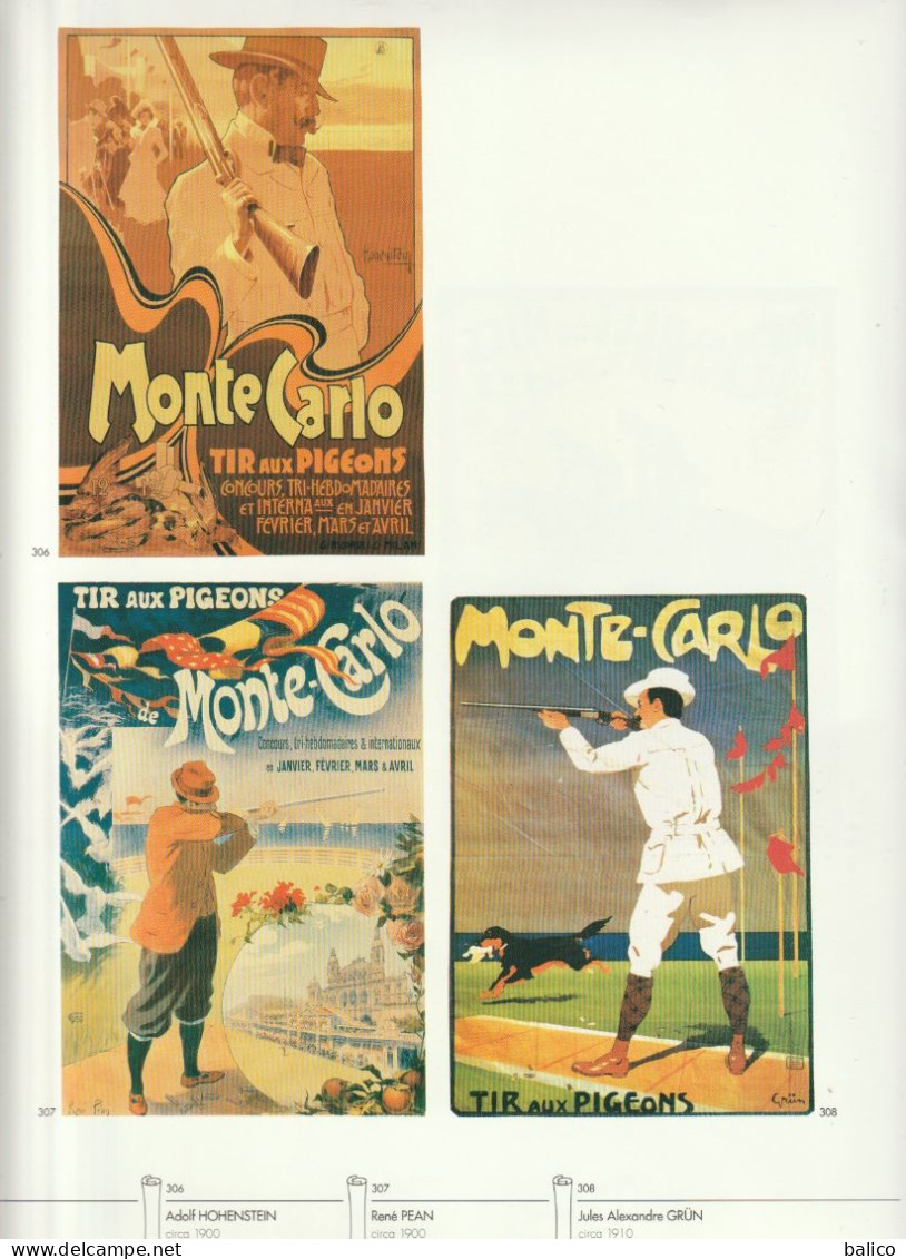 Pages Du Livre "AFFICHES D'AZUR" Alpes Maritimes  ( Recto Verso, Pages 255/256 )  SPORTS De MONACO Et NICE - Afiches