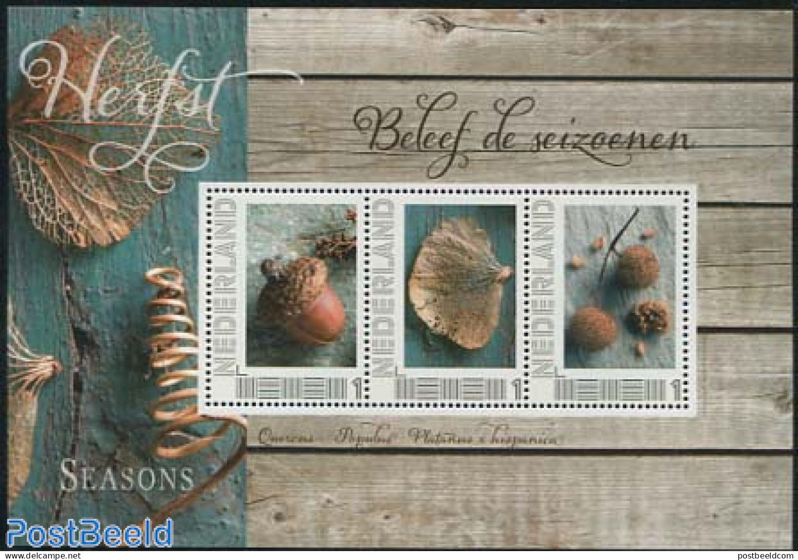Netherlands - Personal Stamps TNT/PNL 2012 Seasons, Autumn 3v M/s, Mint NH, Nature - Trees & Forests - Rotary, Lions Club