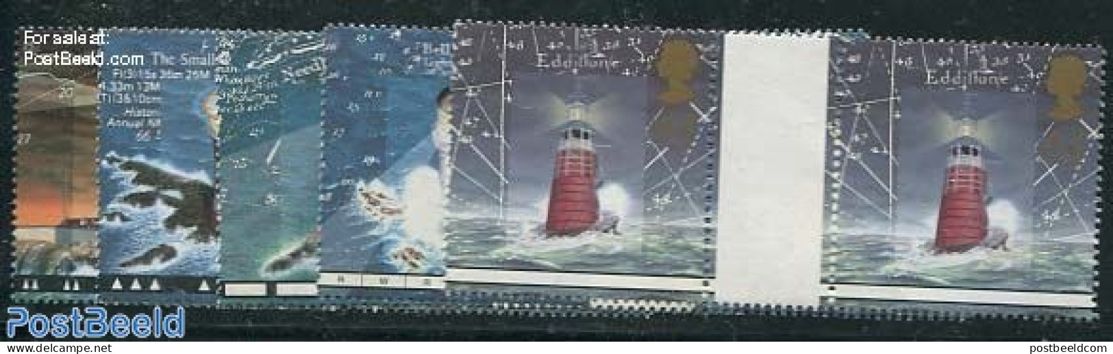 Great Britain 1998 Lighthouses 5v, Gutter Pairs, Mint NH, Various - Lighthouses & Safety At Sea - Autres & Non Classés