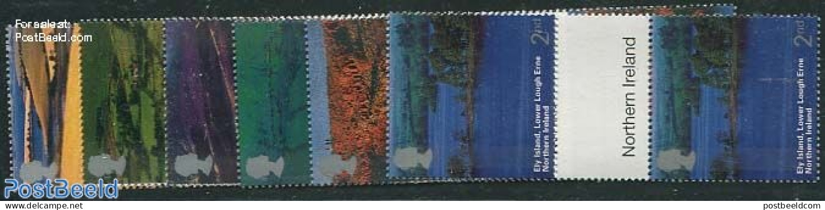 Great Britain 2004 Northern Ireland 6v, Gutterpairs, Mint NH - Unused Stamps