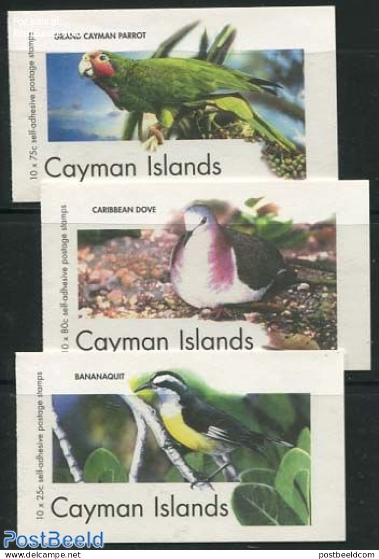 Cayman Islands 2006 Birds 3 Booklets, Mint NH - Iles Caïmans