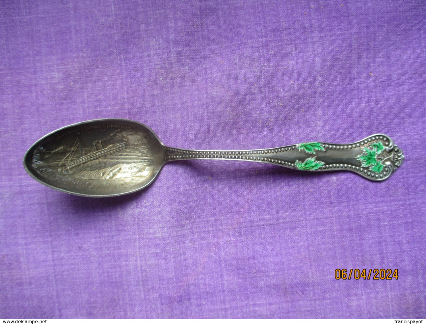 Canada: Montreal Souvenir Spoon - Sterling Silver - Cucharas