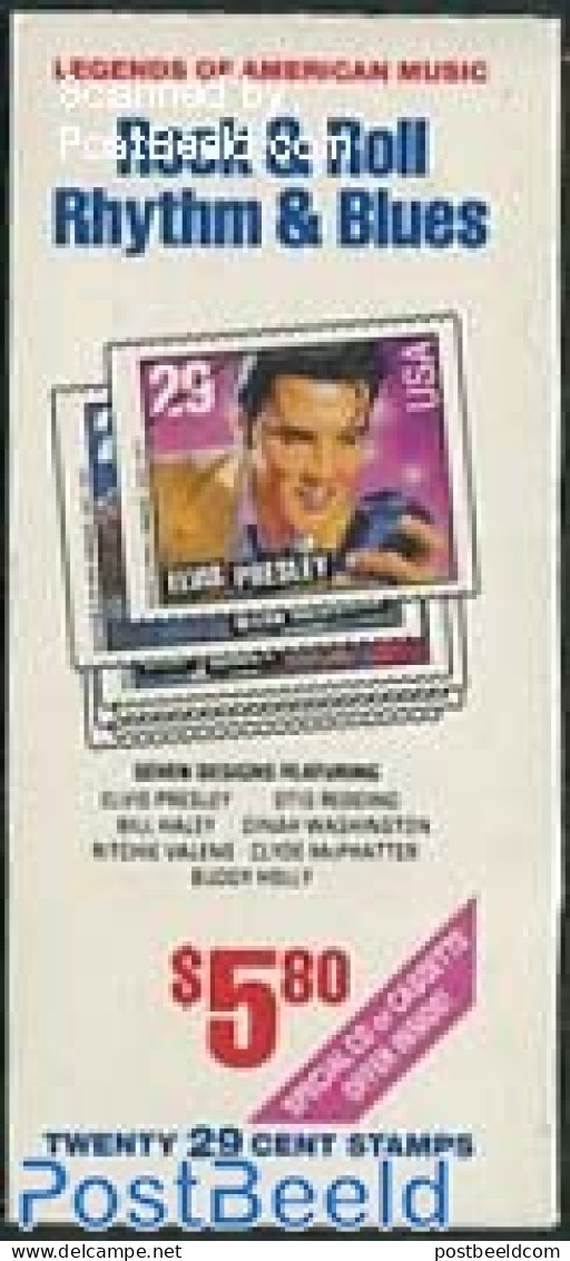 United States Of America 1993 Riock & Roll Rhythm & Blues Booklet, Mint NH, Performance Art - Elvis Presley - Music - .. - Unused Stamps