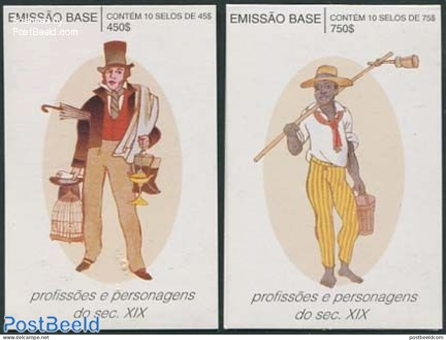 Portugal 1995 Professions 2 Booklets, Mint NH, Stamp Booklets - Nuovi