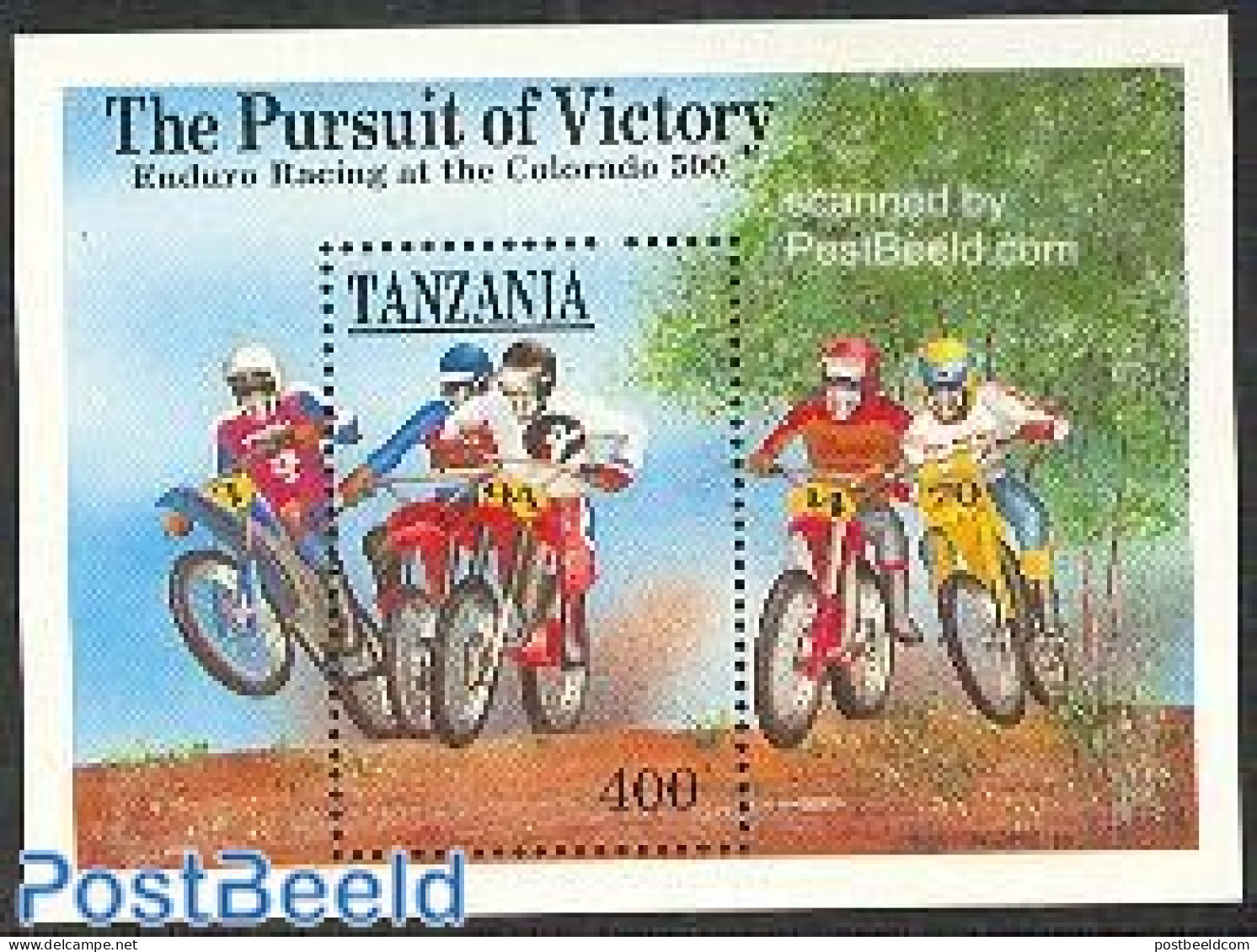 Tanzania 1991 Motorsports S/s, Mint NH, Sport - Transport - Sport (other And Mixed) - Motorcycles - Moto