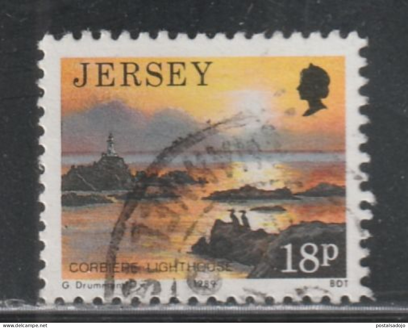 4GRANDE-BRETAGNE-JERSEY  057 // YVERT  467 // 1989 - Used Stamps