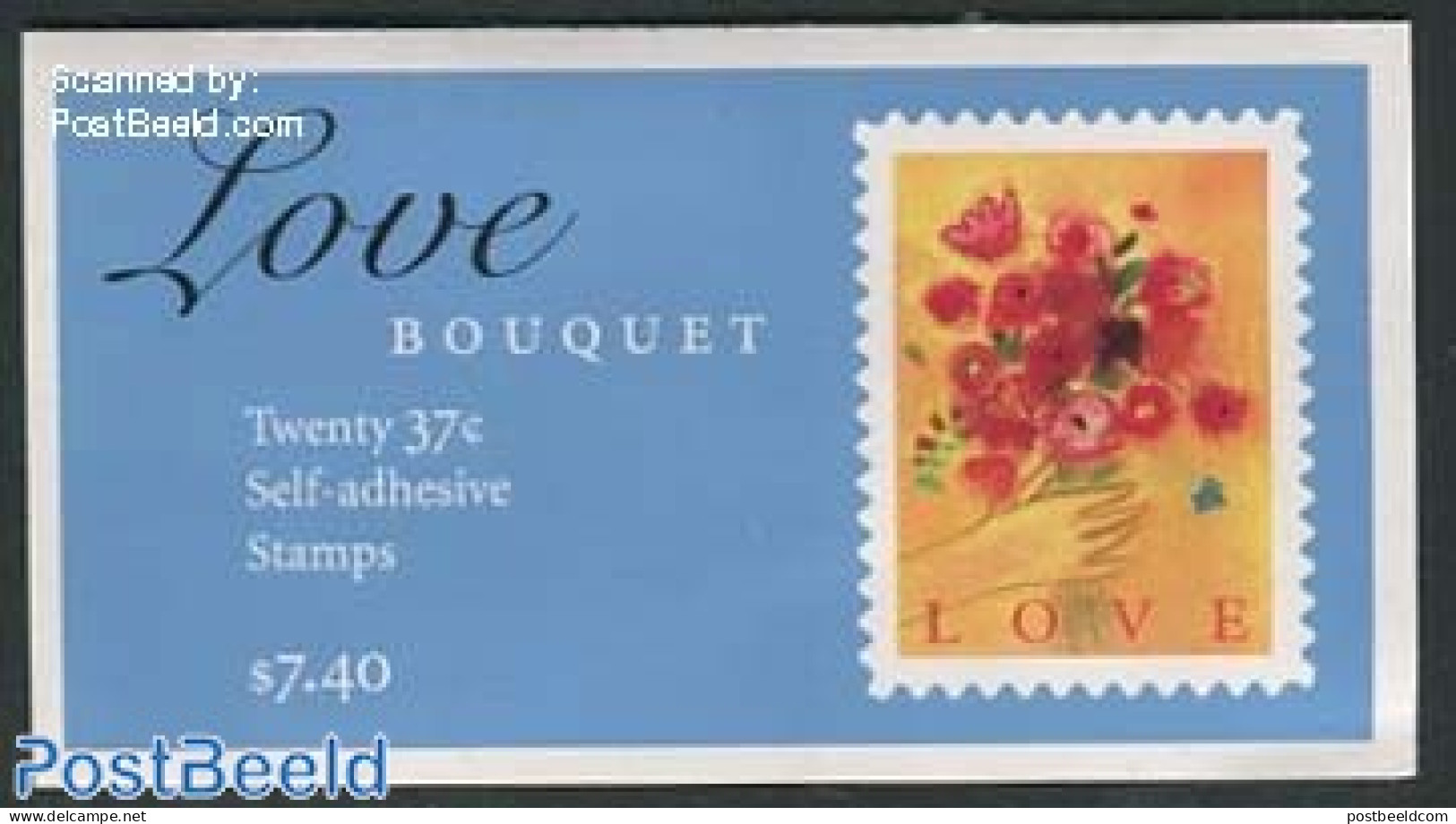 United States Of America 2005 Love Bouquet Foil Booklet, Mint NH, Nature - Flowers & Plants - Stamp Booklets - Nuevos