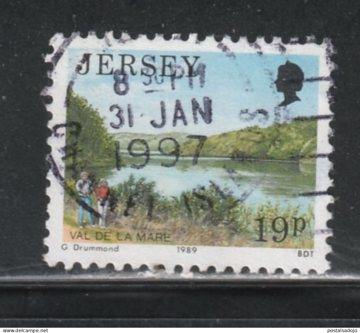 4GRANDE-BRETAGNE-JERSEY  058 // YVERT  468 // 1989 - Used Stamps