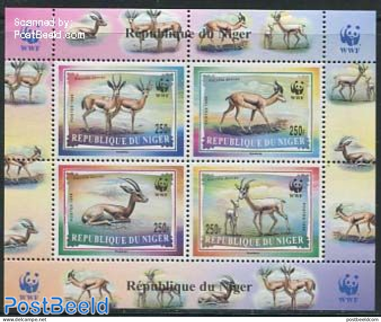 Niger 1998 WWF, Animals S/s, Mint NH, Nature - Animals (others & Mixed) - World Wildlife Fund (WWF) - Niger (1960-...)