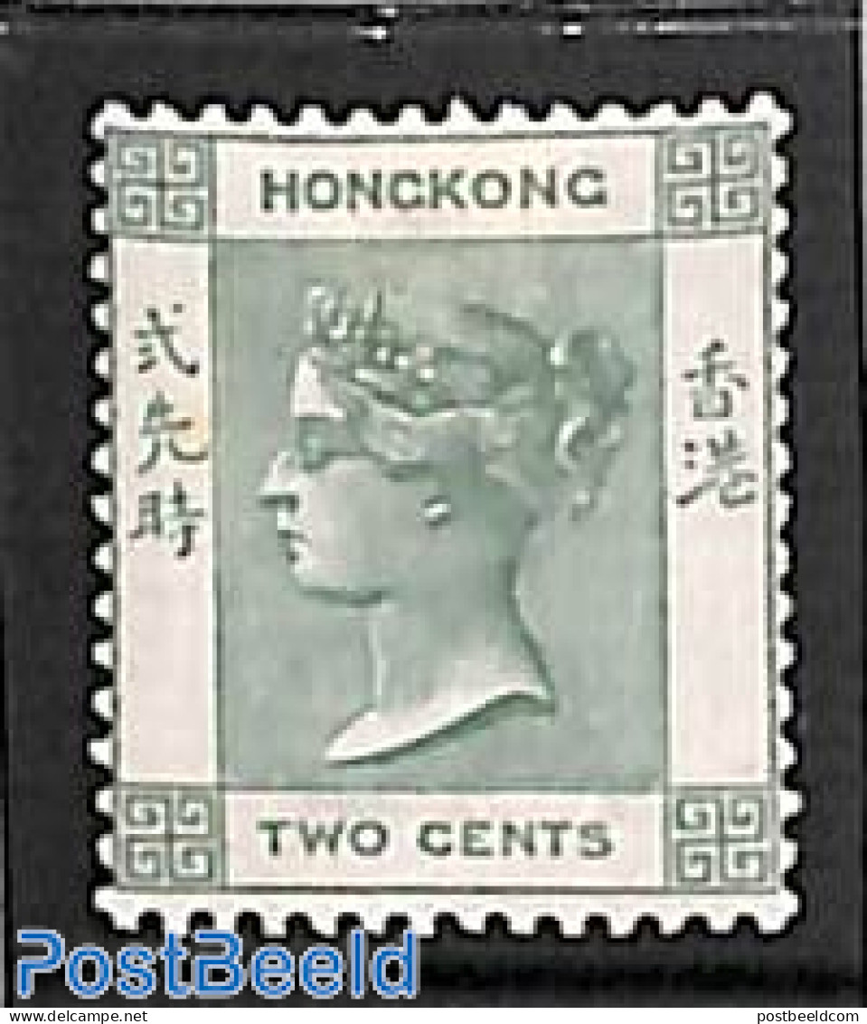 Hong Kong 1900 2c, Green, Stamp Out Of Set, Unused (hinged) - Nuevos